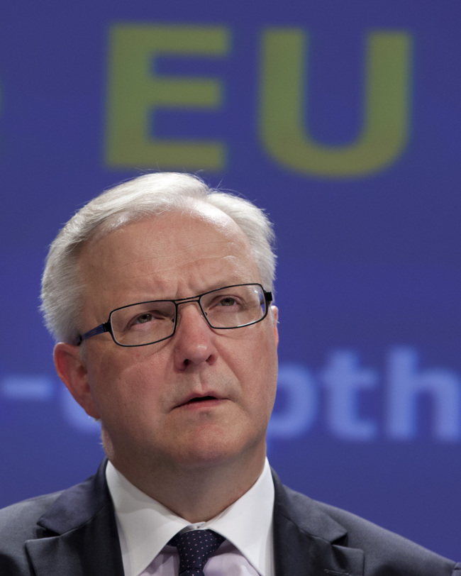 European Commissioner for Economic Affairs Olli Rehn. (AP-Yonhap News)