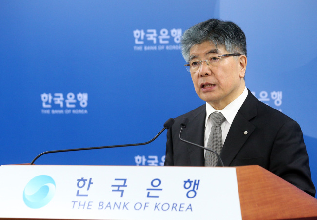 Bank of Korea Gov. Kim Choong-soo (Yonhap News)