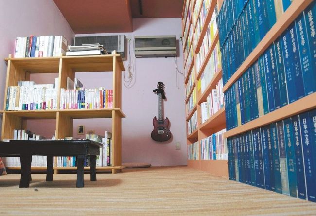 A room at beco cafe where customers can relax. (Yomiuri Shimbun)