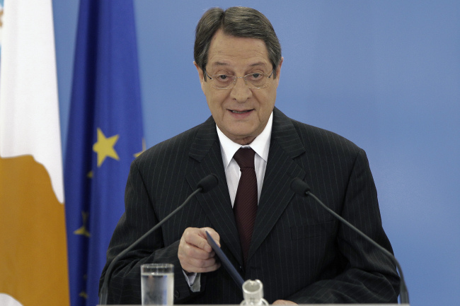 Cypriot President Nicos Anastasiades (AP-Yonhap News)