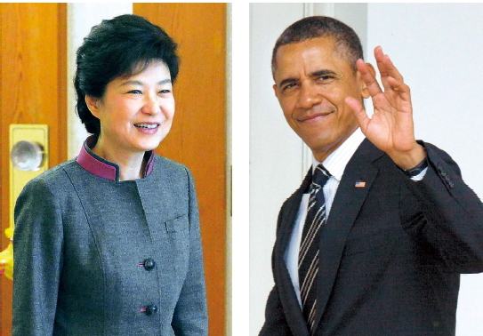 (left) President Park Geun-hye (Chung Hee-cho/The Korea Herald )(right) U.S. President Barack Obama (Yonhap News)