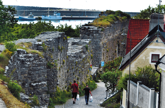 The port of Visby can be seen to the left of the ringwall of the old city wall of Visby, Sweden, perhaps the best-preserved Medieval city in Scandinavia. (Minneapolis Star Tribune/MCT)