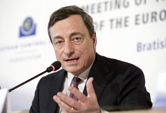 Mario Draghi, president of the European Central Bank