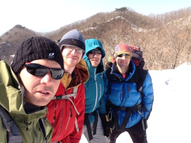 Members of the team that will attempt to be the first to climb Janhukot in the Indian Himalayas (from left): Bryan Hylenski, Gabe Thomas, Dan Kopperud and Jake Preston. (Bryan Hylenski)