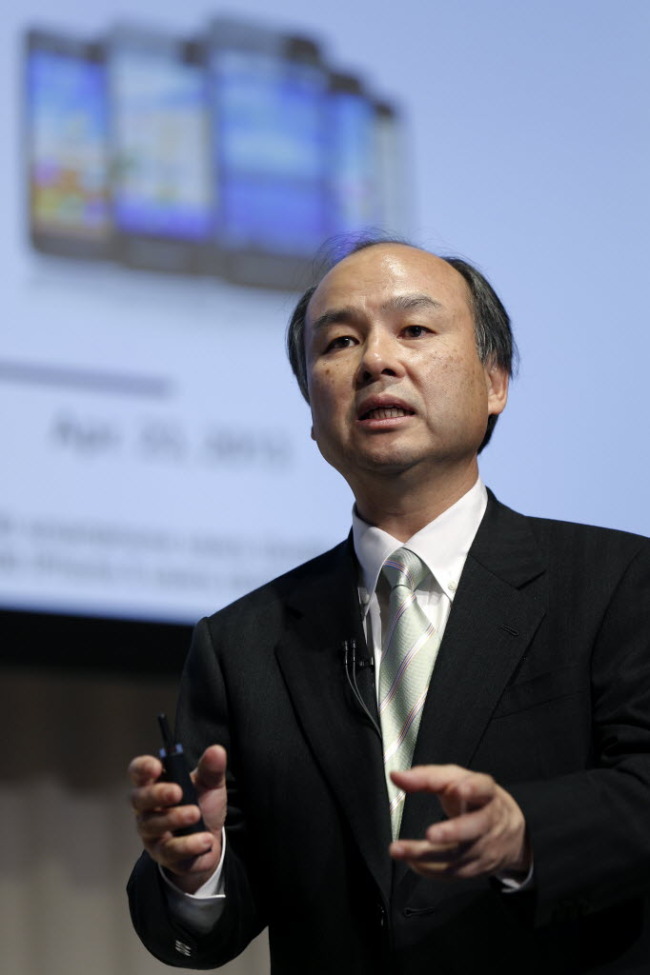 Masayoshi Son, chairman and chief executive officer of Softbank Corp. (Bloomberg)