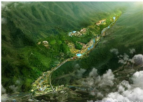 An artist’s rendering of a new national arboretum in Bonghwa, North Gyeongsang Province (KFS)