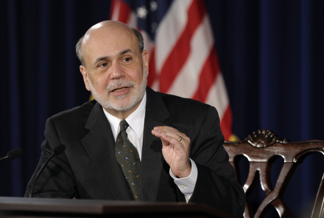 U.S. Fed chief Ben Bernanke (AP-Yonhap News)