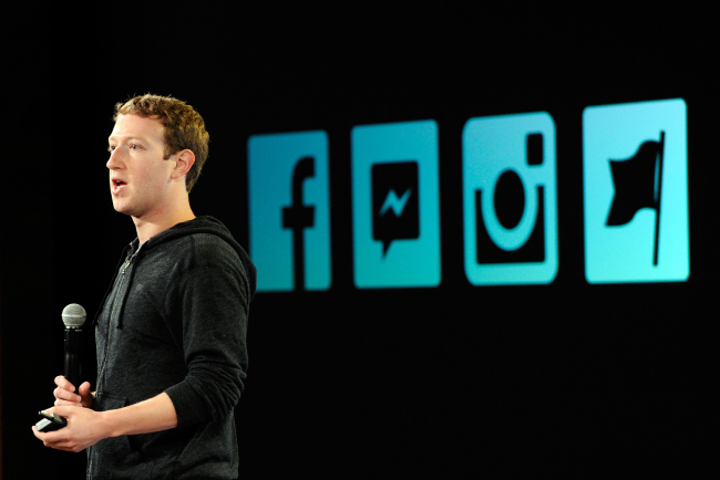 Mark Zuckerberg, CEO of Facebook Inc., speaks during an event at the company’s headquarters in Menlo Park, California, June 20. (Bloomberg)