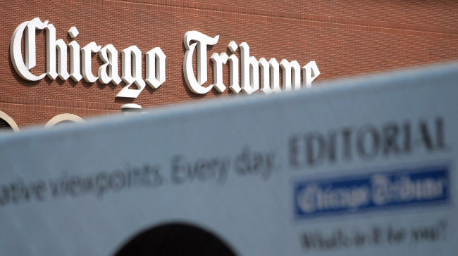 Chicago Tribune’s printing plant in Chicago, Illinois. (Bloomberg)