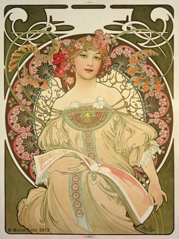 “Reverie,” by Alphonse Mucha (Mucha Foundation/Seoul Arts Center)