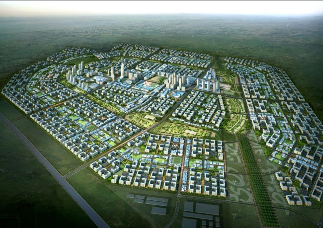 Artist’s rendering of the city development of Bismayah in Iraq. (Hanwha E&C)