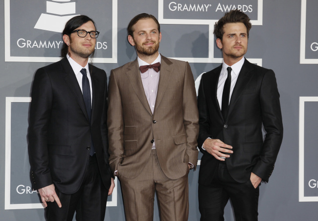 Kings of Leon at the 2012 Grammy Awards in Los Angeles. ( MCT)