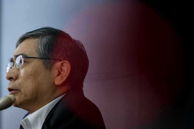 Bank of Japan Gov. Haruhiko Kuroda. (Bloomberg)