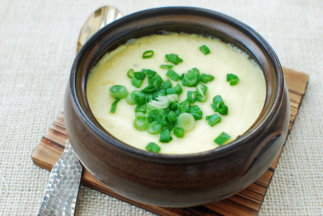 Gyeranjjim (steamed egg casserole) (Korean Bapsang)