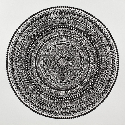 “Square a Circle 3” by Bharti Kher (Kukje Gallery)