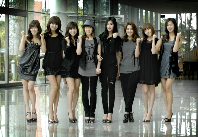 S.M. Entertainment, the agency that represents SNSD (pictured), exceeded 100 billion won in exports in 2012, a first in the K-pop industry. (MBC)