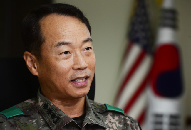Col. Lee Seok-jae, commander of the U.S. 8th Army ROK Support Group