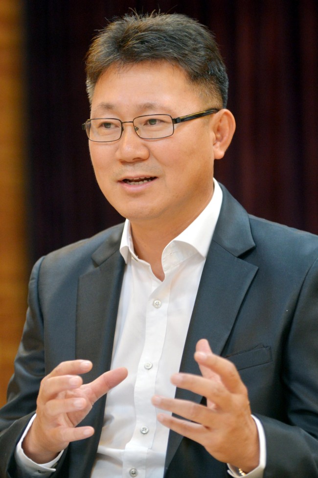 Kang Jun, dean of external affairs at Korea Conservatory College of Arts & Music. (Kim Myung-sub/The Korea Herald)