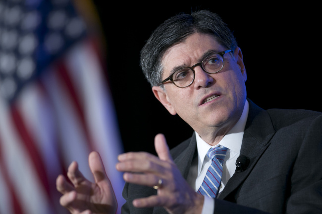 U.S. Treasury Secretary Jacob J. Lew. (Bloomberg)