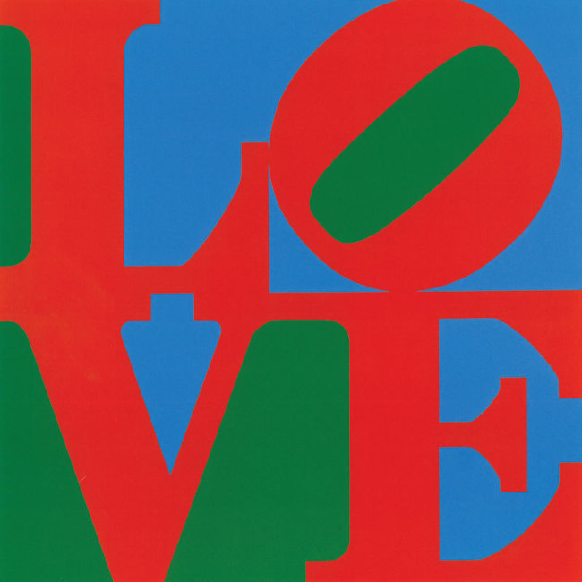 “LOVE” by Robert Indiana. (Whitney Museum of American Art, New York)