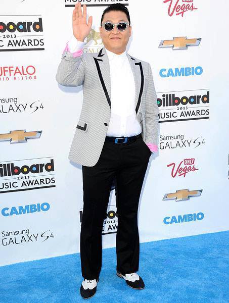 Psy attends the Billboard Music Awards held in Las Vegas in May. (YG Entertainment)