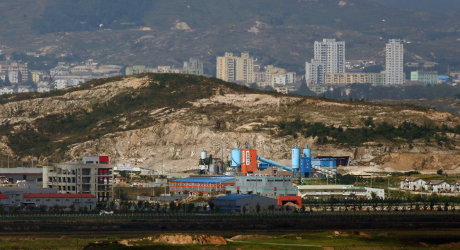 파주 도라전망대에서 바라본 개성공단 (연합뉴스)