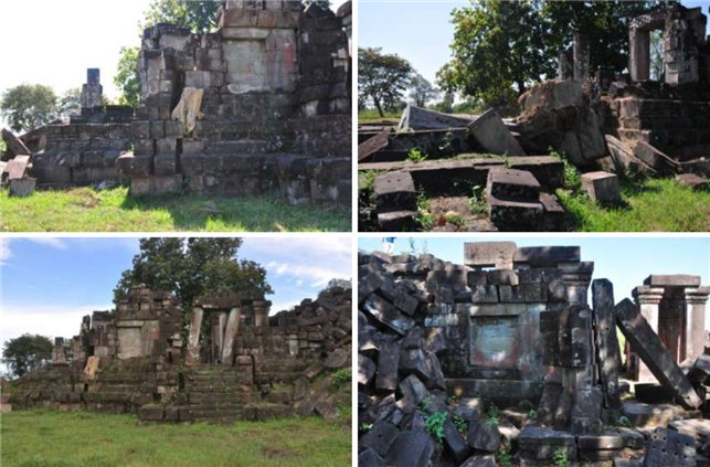 Hong Nang Sida, archaeological ruins surrounding the Angkorian temple in Laos. (Cultural Heritage Administration)