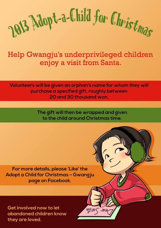Gwangju expats run orphanage Christmas drive