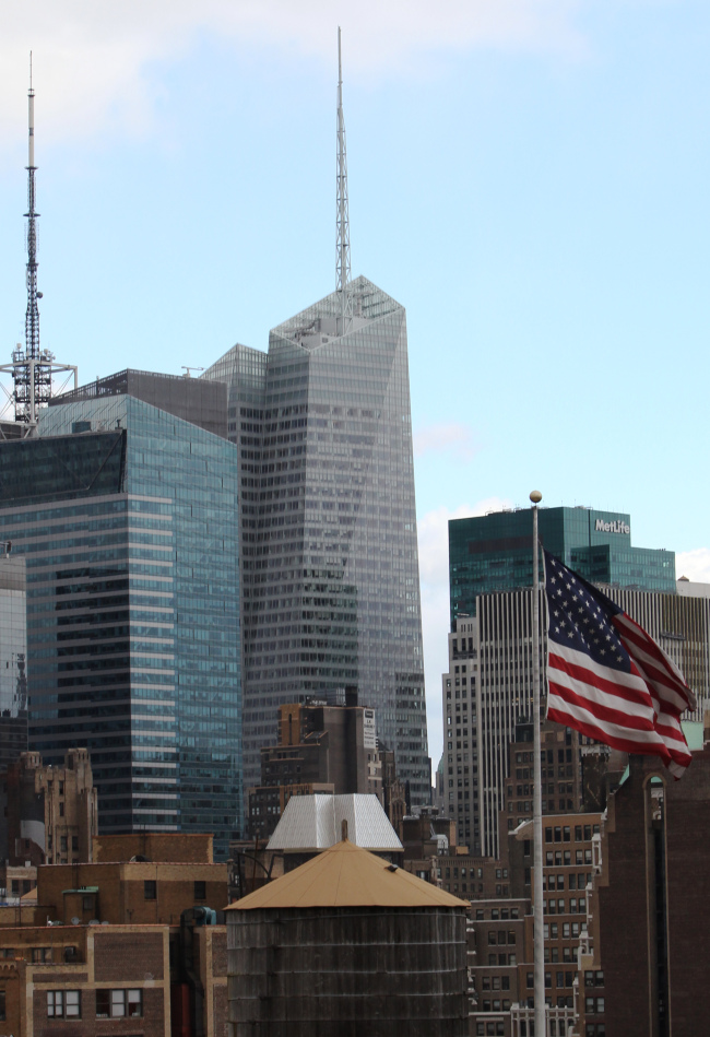 The Bank of America Tower (center) in New York (AP-Yonhap News)