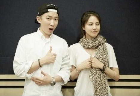 South Korean hip-hop artist Primary (left) and singer Park Ji-yoon