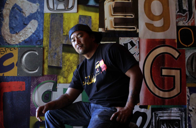 Chef Roy Choi poses in his restaurant, Chego, in Los Angeles, California, in 2011. (Los Angeles Times/MCT)