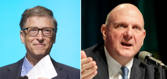 Bill Gates (left), Steve Ballmer