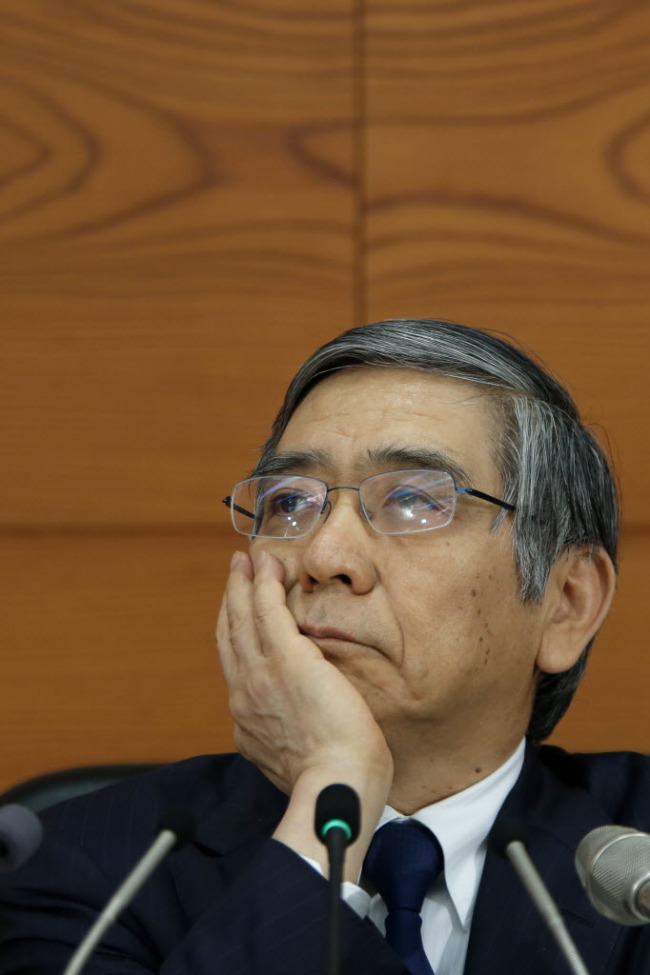 Haruhiko Kuroda, governor of the Bank of Japan. (Bloomberg)