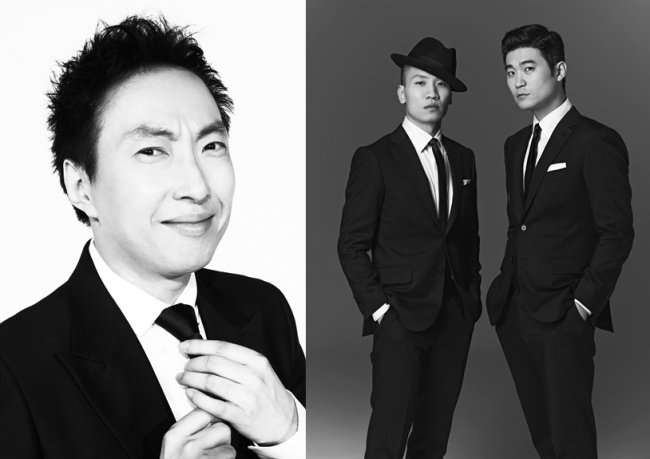Park Myung-soo (left) and Dynamic Duo. (CJ E&M)