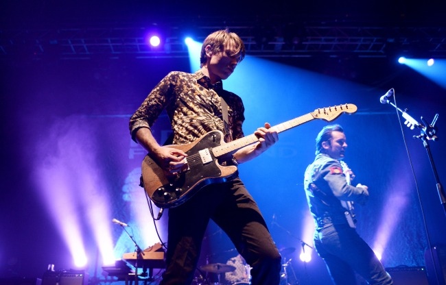 Franz Ferdinand perform during their first concert in Seoul at the UNIQLO AX Hall on Thursday night. (9ENT)