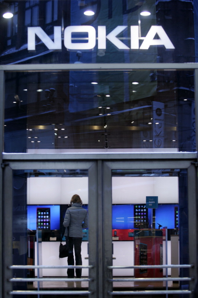 A Nokia Oyj retail store in Helsinki, Finland (Bloomberg)