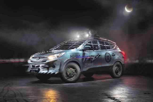 The concept car for the upcoming Hyundai Tucson The Walking Dead Special Edition