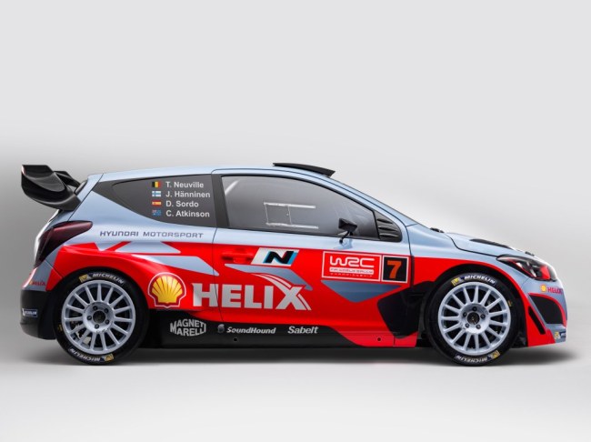 The Hyundai i20 World Rally Championship car. (Hyundai Motor)