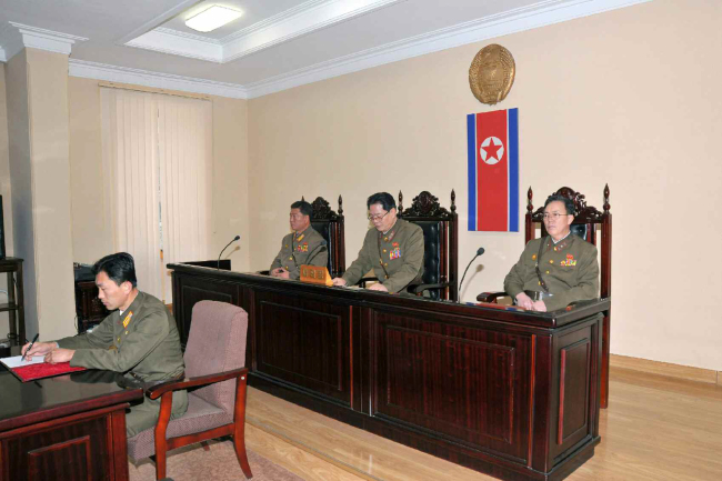 Three military judges presided over Jang’s trial. (Yonhap News)