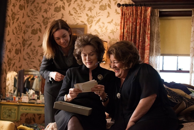 Julian Nicholson (from left), Meryl Streep and Margo Martindale star in “August: Osage County.” (MCT)