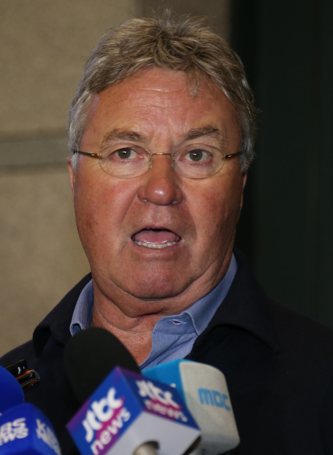 Guus Hiddink. (Yonhap News)