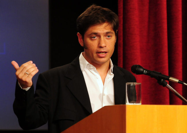 Argentina’s Economy Minister Axel Kicillof. (AFP-Yonhap)