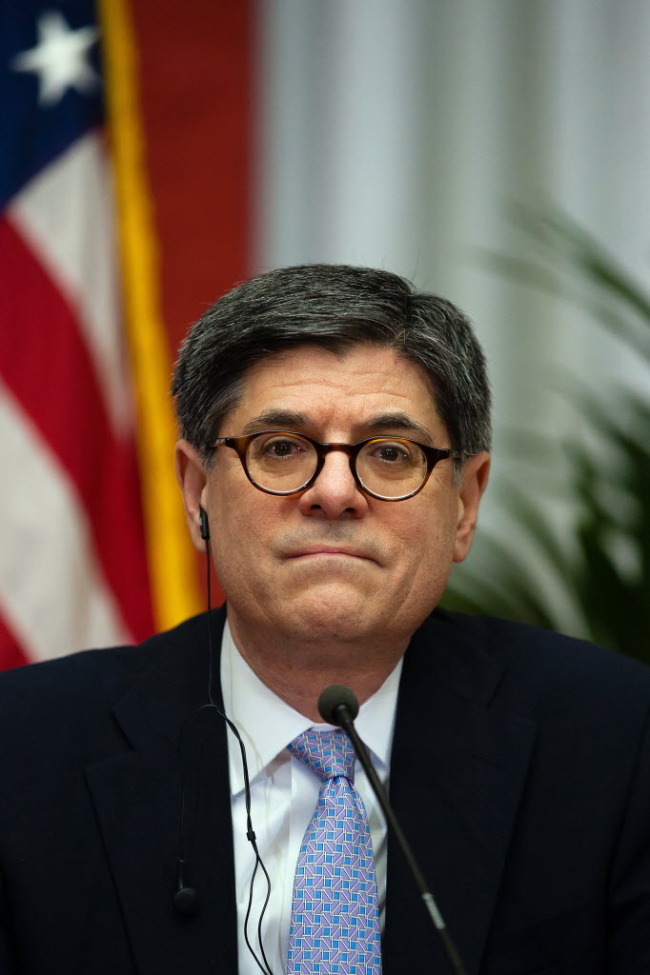 U.S. Treasury Secretary Jacob Lew. (Bloomberg)