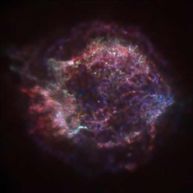 The supernova remnant of Cassiopeia A (MCT)