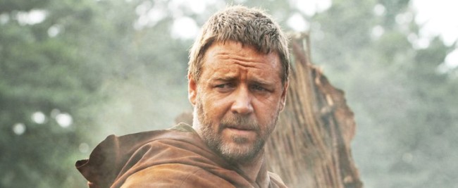 Russell Crowe stars as Noah, a man chosen by God for a great task before an apocalyptic flood destroys the world, in Darren Aronofsky’s “Noah.” (CJ Entertainment)