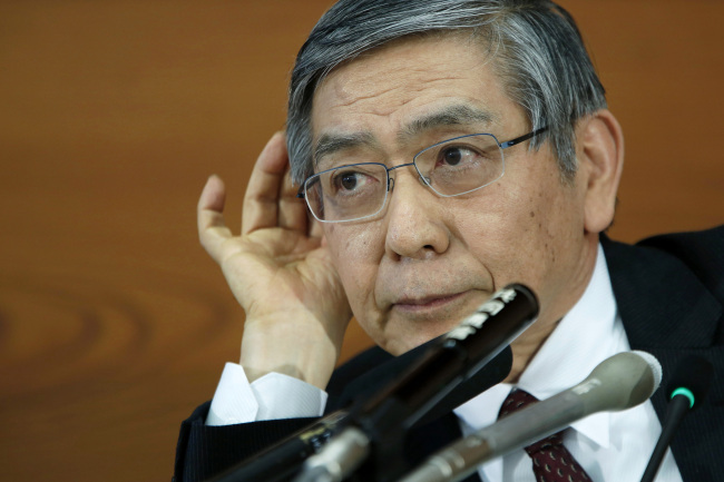 Bank of Japan Gov. Haruhiko Kuroda. (Bloomberg)