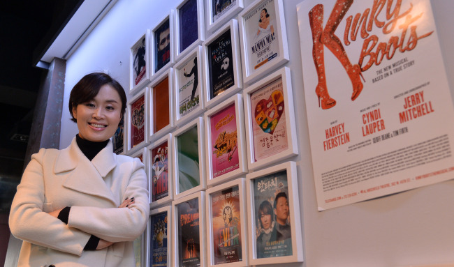 Lauren Park, head of live entertainment at CJ E&M, poses for a photo prior to an interview with The Korea Herald on March 11. (Lee Sang-sub/The Korea Herald)