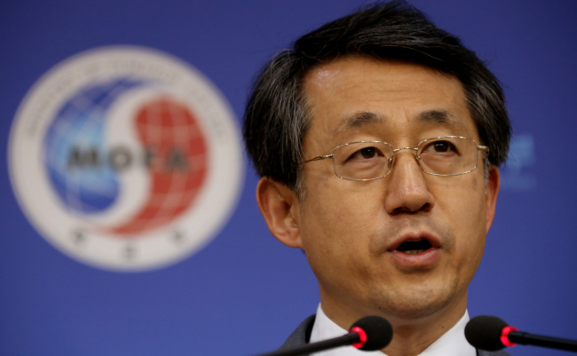 Foreign Ministry spokesman Cho Tae-young (Yonhap News)