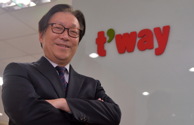 T’way Air CEO Hahm Chul-ho. (Lee Sang-sub/The Korea Herald)