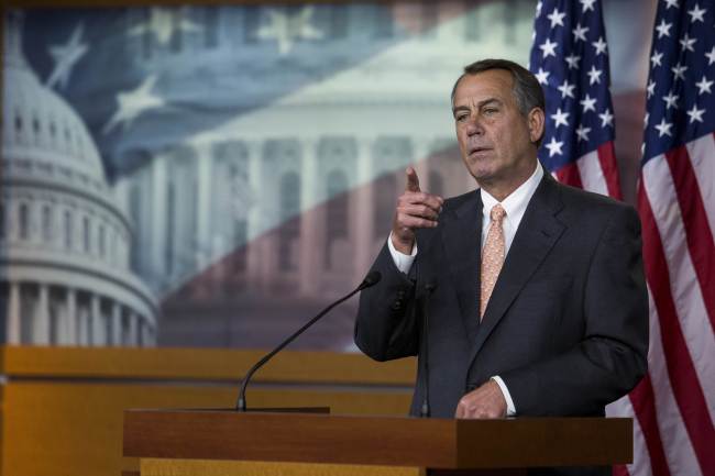 U.S. Speaker of the House John Boehner. ( AFP-Yonhap)